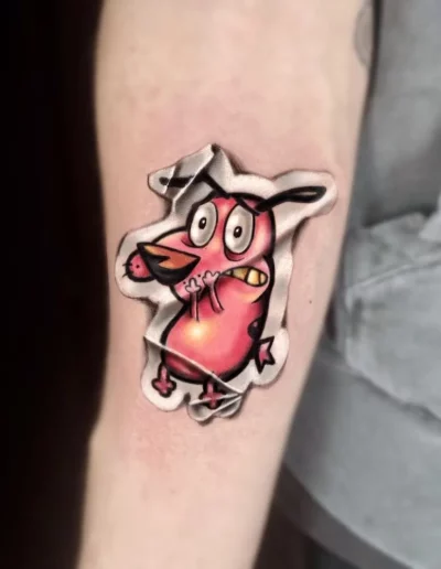 Leone codardo effetto sticker - Marta Gardenia, Keyo Tattoo Studio Locarno